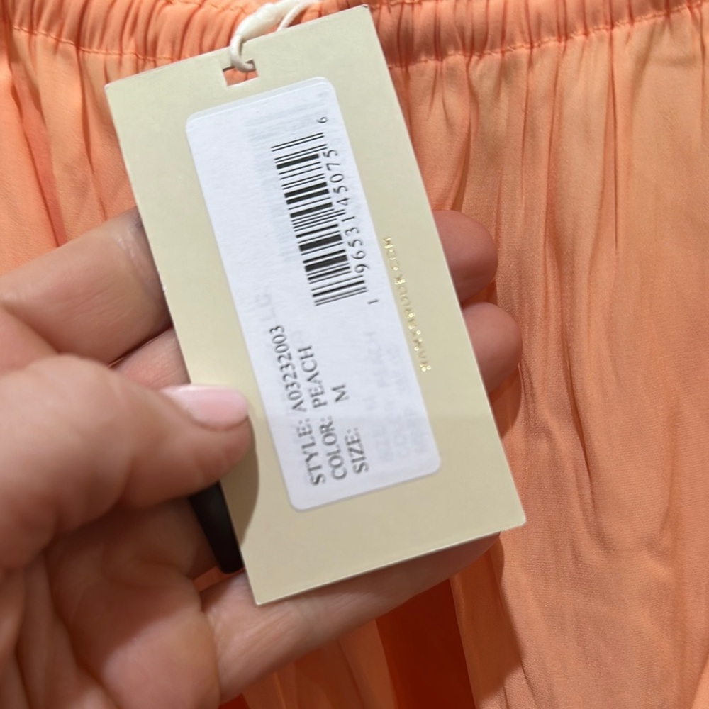NWT RAMY BROOK Peach Off-Shoulder Women's Top - Picture 3 of 8